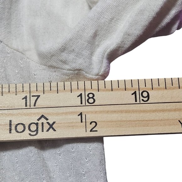 Free People Soft Cream Floral Tunic Top S Cottagecore Peplum Boho Chic Romantic - Picture 5 of 11